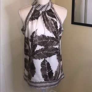 Limited Neutral Palm Leaf Halter w buttons